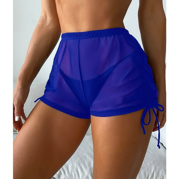 Sheer cover up best sale shorts