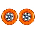 thumbnail image 1 of Replacement Scooter Wheels with Abec 7 Bearings 100mm Orange Wheel 2-Pack for Razor, 1 of 2