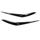 thumbnail image 1 of 1 Pair Front Headlight Eyebrow Smooth Surface UV Resistant Rounded Corners Fit for X5 G05 X6 G06 Glossy Black, 1 of 9