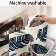 thumbnail image 5 of Blue and Brown Feather Pattern Bathroom Rugs Mat,Non Slip Microfiber Bathroom Rug,Rubber Backing,Soft Bathroom Mats for Bathroom Floor,Tub and Shower,17x27in(43x68cm), 5 of 5