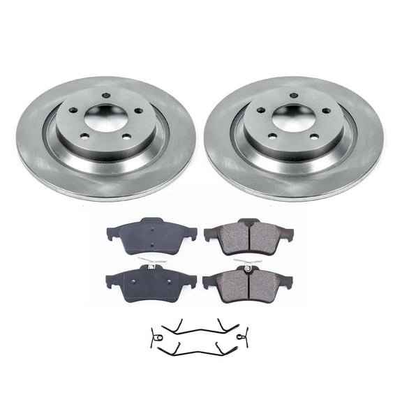 Ultimate Brakes Rear Ceramic Brake Pad and Rotor Kit with Hardware WM80146