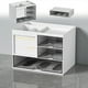 thumbnail image 1 of Caja de almacenamiento con cajón transparente, organizador de escritorio de oficina con compartimentos multifuncionales, estación de escritorio combinada de gran capacidad, para oficina en casa y esc, 1 of 8