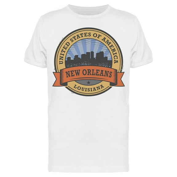 Round Symbol New Orleans T-Shirt Men -Image by Shutterstock, Male x-Large