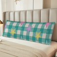thumbnail image 5 of Naloa Starfish On Checkered Background Super Soft 20x60 Body Pillow Case,Long Side Hidden Zipper（PILLOWS ARE NOT INCLUDED）, 5 of 6