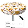 thumbnail image 4 of Haiem Thanksgiving Cushion Round Bar Chair Seat Cover Bar Chair Cushion Covers Elastic Washable Bar Chair Cover,Protects from Scratches and Stains-12 inch, 4 of 7