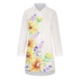 thumbnail image 4 of Puntoco Blusa de manga larga con botones sueltos para mujer, informal, a la moda, con solapa Puntoco Puntoco-5328, 4 of 6