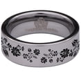 thumbnail image 2 of Flower Tungsten Carbide Ring, 2 of 9