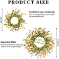 thumbnail image 4 of Spring Wreath for Front Door - 24" Spring/Summer Wreaths for Front Door, Spring Door Wreaths for All Seasons, Artificial Colorful Floral Wreaths for Indoor Outdoor Home Wall Farmhouse Decor, 4 of 10