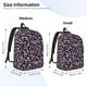 thumbnail image 2 of Disketp Flower Mochila de Lona Estampada, Mochila Escolar de Viaje Ligera para Estudiantes y Portátil-Medium, 2 of 5