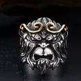 thumbnail image 3 of K-KED Oriental Mythology Monkey King Ring Stainless Steel Gothic Men's Biker Punk Ring-9, 3 of 6