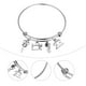 thumbnail image 4 of Pulsera de acero inoxidable para mujer Costura Máquina Charm Pulsera Joyería, 4 of 4