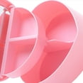thumbnail image 2 of 2X Cajas de Joyería en Forma de Corazón, Almacenamiento de Joyas de Plástico Rosa, Cajas de Joyería en Forma de Corazón Cajas de Papelería Cajón Caja de Maquillaje, 2 of 4