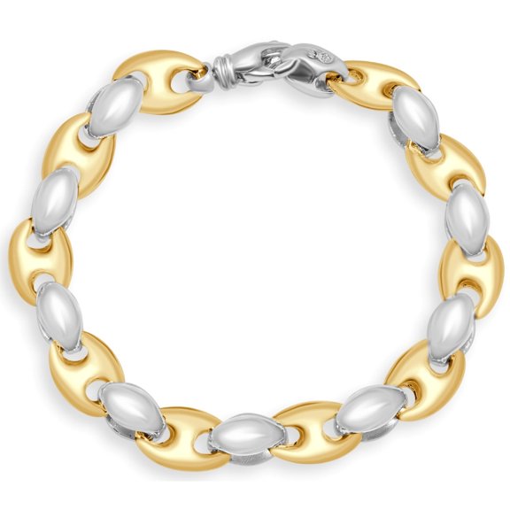 Pompeii Men's Marine 14k Gold (40gram) or Platinum (62gram) 10mm Link Bracelet 8.5" (,)