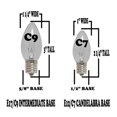thumbnail image 4 of Novelty Lights 25 Foot C9 Twinkle Outdoor Patio Christmas String Light Set, Clear, Brown Wire, 25 Bulbs, 4 of 5