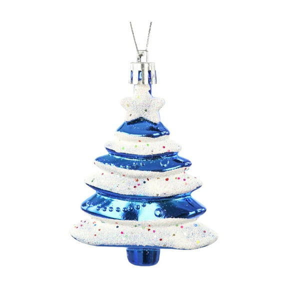 TUITOONM Electroplated Christmas Tree Pendant Christmas Trees Door Window Decoration Festival Party Scene Arrangement Christmas Hanging Prop