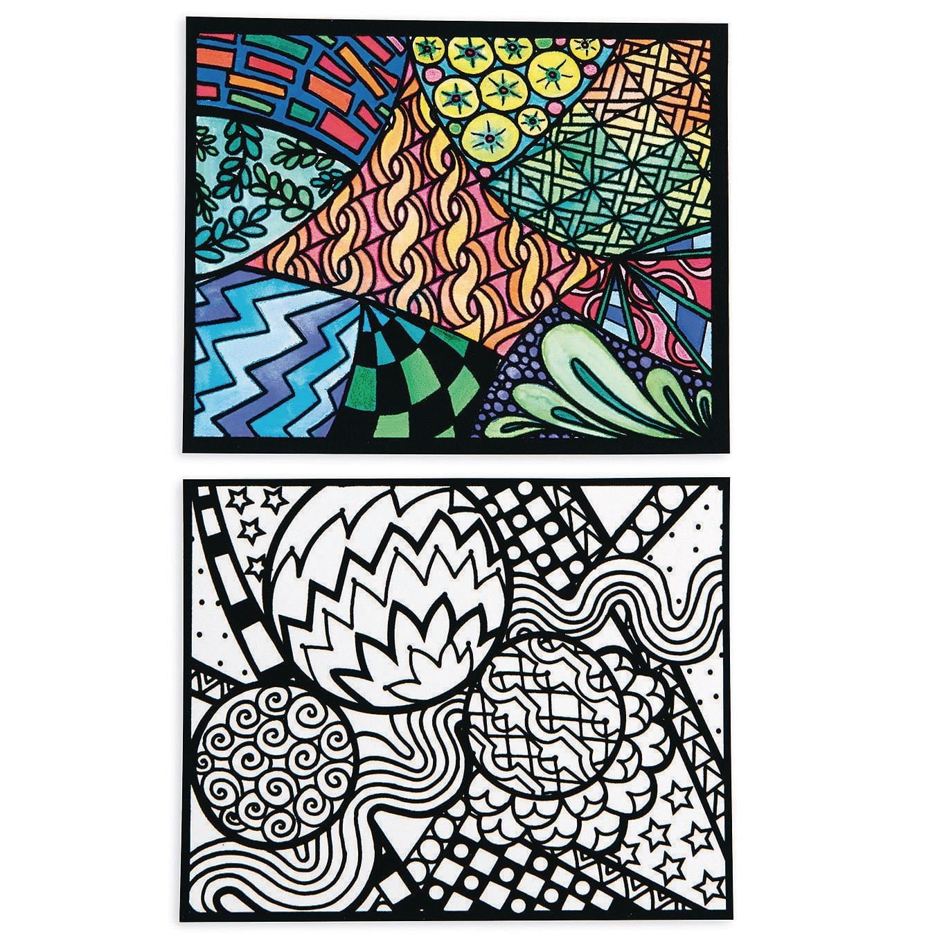 S&S Worldwide Abstract Velvet Art Posters, 5 each of 6 Designs, Designs to  Appeal To Everyone, Kids, Adults, Boys, Girls, Color With Markers or Colored  Pencils, 8 x 10 Cardstock, Pack of