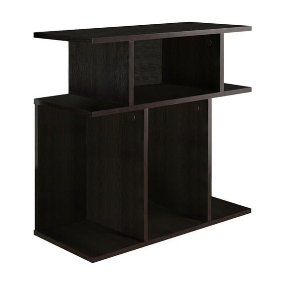 Contemporary 3-Tier Accent Table, Open Shelf Side End Table for Living Room Bedroom,