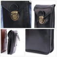 thumbnail image 3 of WEAVILUX Black Phone Waist Bag Cellphone Pouch Lightweight PU Material Hasp for Hands-Free Carry, 3 of 7
