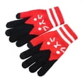 thumbnail image 1 of Gants d'Hiver en Velours Épaissi pour Femmes Adultes, Mignons, en Acrylique, Tricotés, Rouges, 1 of 3