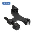 thumbnail image 3 of Door Stoppers, 2Pcs 2-1/2" x 1-3/4" - Zinc Alloy Hinge Pin Door Stop with Rubber Bumper Tips (Oil Rubbed Bronze), 3 of 6