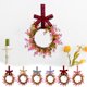 thumbnail image 1 of Anillo De Plástico Corona floral artificial de primavera de 30 cm para puerta, pared, interior y exterior, decoración navideña (1 unidad) JASKFLY, 1 of 8