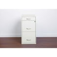 thumbnail image 2 of Space Solutions 3 Drawer Letter Width Vertical File Cabinet with Pencil Drawer, Pearl White, 2 of 5