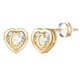thumbnail image 1 of Aros para mujer, aretes de botón S925, aretes iniciales, hipoalergénicos, regalos, 1 of 2