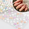 thumbnail image 4 of Monebena 60 Sheets Flower Nail Stickers for Nail Art Spring Nail Decals 3D Self-Adhesive Nail Supplies Charms with Nail Tweezer Summer Colorful Rose Daisy Heart Nail Art Design, 4 of 6