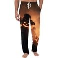 thumbnail image 5 of Satingcolo Men's Pajama Pants Halloween Skulls Black Sleep Bottoms Lounge Sleepwear Pockets Drawstring, 5 of 6