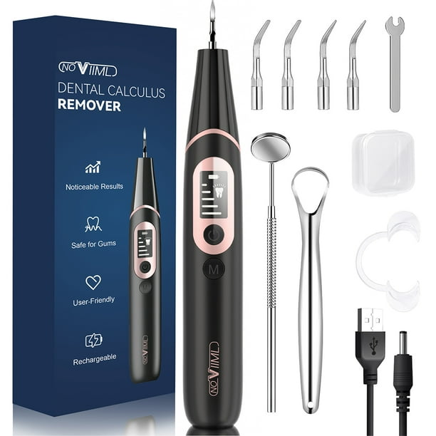 Ultrasonic Rechargeable Plaque Remover for Teeth Cleaner Tool Kit
