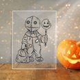 thumbnail image 5 of Imagen de mesa acrílica duradera impermeable estilo temático de Halloween imagen decorativa de escritorio para decoración de mesa Halloween, 5 of 5
