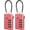Pink, variant on Luggage Locks TSA Approved with Inspection and Resettable 4-Digit, Easy-to-Read Combination, TSA Locks for Luggage, Suitcases, Backpacks & Travel Bags, Green, 2-Pack