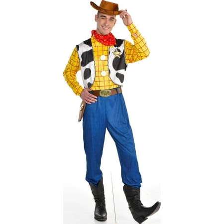 Woody Halloween Costume for Men, Toy Story 4, Standard, with