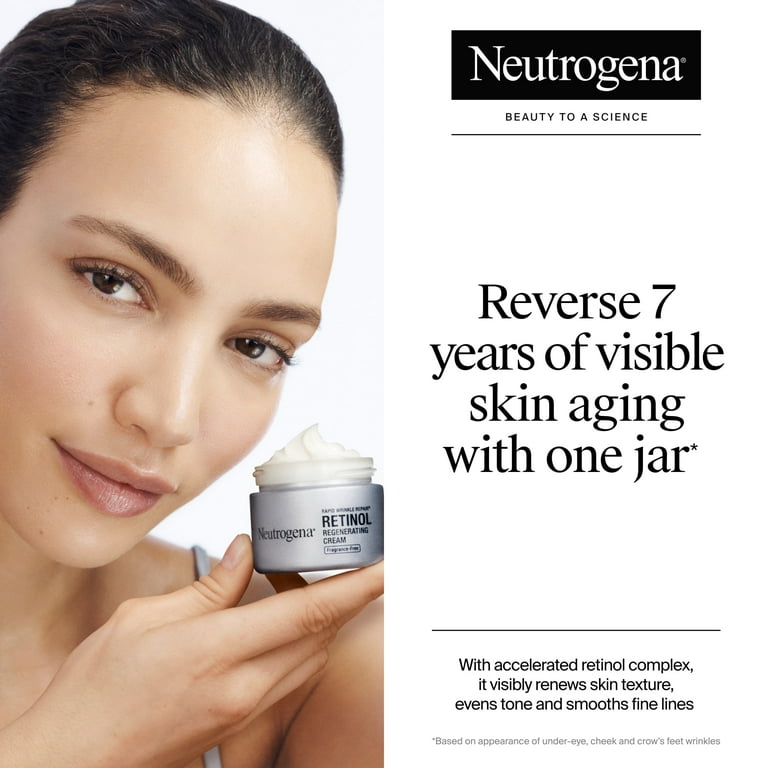 Neutrogena, Rapid Wrinkle Repair Retinol Cream, 1.7 oz, Fragrance