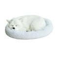 thumbnail image 2 of Realistic Sleeping Dog Stuffed Animal Plush Toy, Lifelike Puppy Figure with Simulated Breathing Motion and Mat, Fluffy Pet Companion for Anxiety Relief Home Decor Graduation Gift, 2 of 4