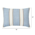 thumbnail image 5 of Better Homes & Gardens 18" x 13" Blue Texture Stripe Outdoor Pillow, 5 of 11