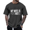 thumbnail image 4 of Zhanqunnn Men's Printing Casual Loose Round Neck Short Sleeved T Shirt Shirt and Shirt Set Men Mens Pocket T Shirts 6xl T Shirts for Men Big and Tall, Size M, 4 of 4