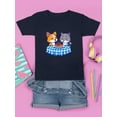thumbnail image 3 of Corgi N Kitten Eating Spaguetti T-Shirt Juniors -Image by Shutterstock,  x-Small, 3 of 4