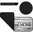 thumbnail image 4 of Kitchen Mats Floor Home Sweet Home - Kitchen Mat Set of 2, Brown Kitchen Rug, Farmhouse Kitchen Rugs for Kitchen Sink Area, Kitchen Sink Rugs and Mats, Kitchen Rugs with Words, 17x30 and 17x47 Inch, 4 of 7
