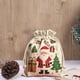 thumbnail image 5 of Christmas Gift Bags Large Drawstring Storage Santa Sack for Holiday Party Decorations Reusable Fabric Present Pouch with Handle for Xmas Eve Exchange Family Gathering Festive Celebration, 5 of 6