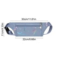 thumbnail image 3 of Sac Banane Multifonctionnel en Tissu Bleu pour Sports de Plein Air, Imperméable, en Nylon, Ajusté pour Téléphone, pour Course et Randonnée, 3 of 6