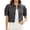 Grey, variant on Miaoju Women's Summer Short Sleeve Crop Denim Trucker Jacket Jean Coat Tops, White M