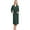 Dark Green, variant on U2SKIIN Womens Robe 100% Cotton, Lightweight Spa Bathrobe Soft Kimono Long Loungewear,(Grey,M)