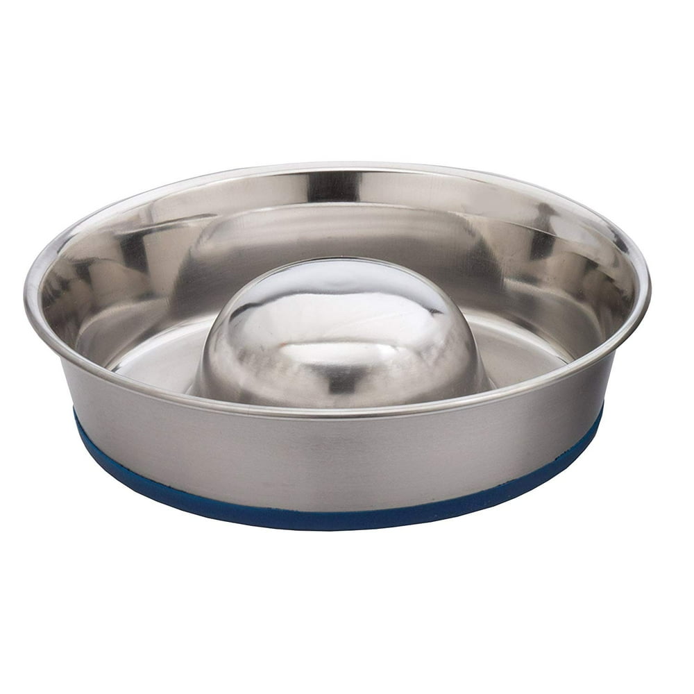 Our Pets Slow Feed Premium Stainless Steel Dog Bowl, The premium stainless steel bowl you and