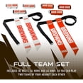 thumbnail image 4 of Franklin Sports NFL Cleveland Browns Adjustable Tear-Away Flag Football Belts, 8 Set, 4 of 8