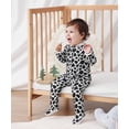 thumbnail image 5 of Aideaone Baby Footed Pajamas Long Sleeve Zipper One-Piece Footie Sleeper for Girls Boys Infant 0-12 Months, 5 of 8