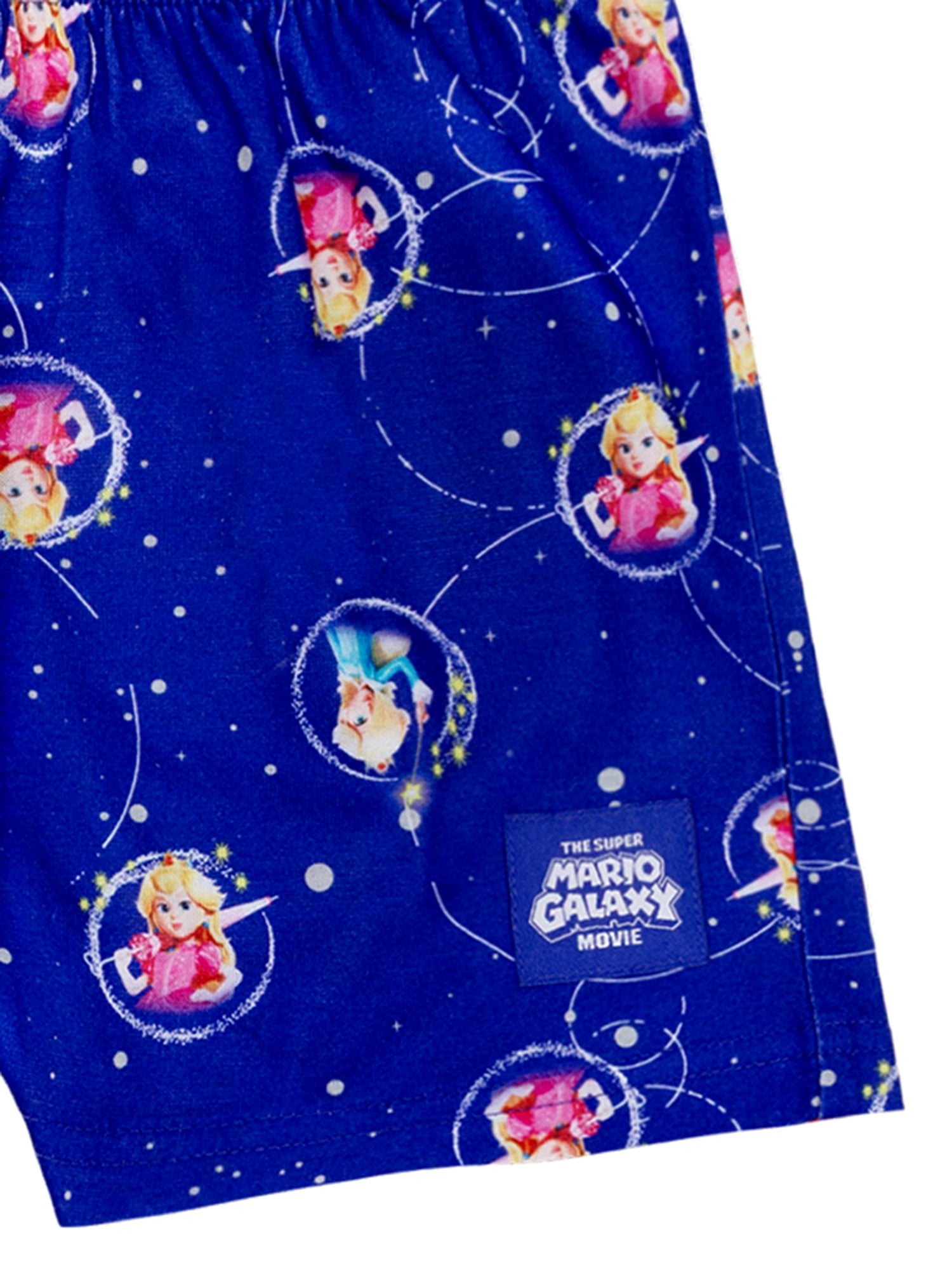 Super Mario Princess Peach Girls Short Sleeve and Shorts Pajama, 2-Piece, Sizes 4-12