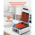 thumbnail image 3 of Commercial 1800W Panini Press 8.8x9" SS w/ Temp Control, 3 of 11