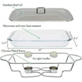 thumbnail image 5 of Galashield Chafing Dish Buffet Set Warming Tray with Lid Stainless Steel Buffet Server and Oven Safe Glass 3-Quart, 5 of 7