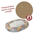 thumbnail image 4 of Majestic Pet Sherpa Blooms Bagel Pet Bed for Dogs, Calming Dog Bed Washable, Medium, Citrus, 4 of 4